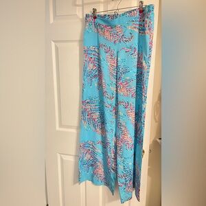 EUC Lilly Pulitzer Palazzo Pants Colorful Abstract